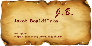 Jakob Boglárka névjegykártya