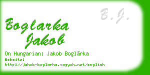 boglarka jakob business card
